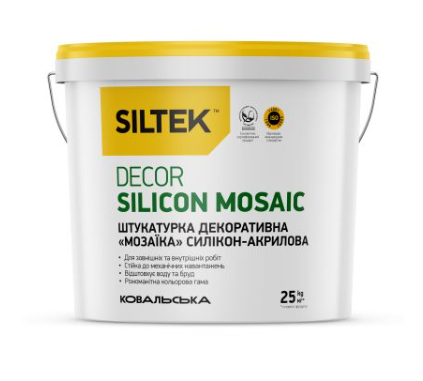 Siltek Decor Silicon Mosaic декоративная штукатурка 25 кг