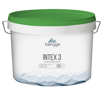 BERGGE INTEX 3 глибоко-матова фарба для стін та стель 10л