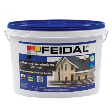 Feidal Silikonharz Fassadenfarbe Optimal краска для внутренних и внешних работ 10л
