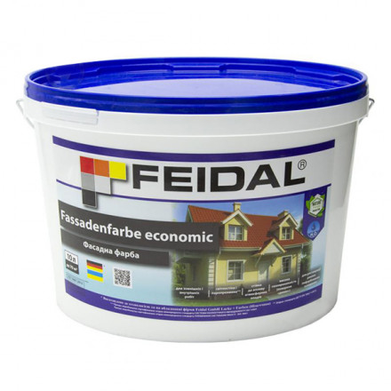 FEIDAL Fassadenfarbе economiс универсальная акриловая краска 10л