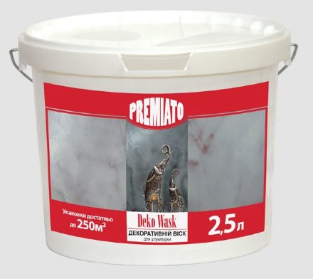 Premiato Deko Wask декоративный воск для штукатурок 2,5 л