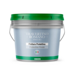Oikos Travertino Romano Finitura блакить для штукатурки 4л