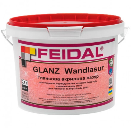 FEIDAL Ambiente Glanz Wandlasur акриловая лазурь для штукатурки 2,5л