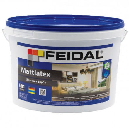 FEIDAL Mattlatex фарба для стін та стелі латексна 10л