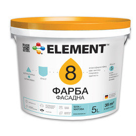 ELEMENT 8 матовая фасадная краска 10л