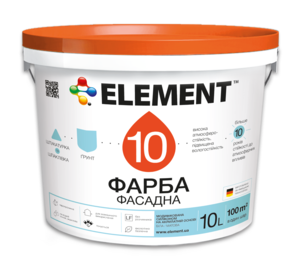 ELEMENT 10 СИЛИКОН фасадная краска модифицированная силиконом 10л