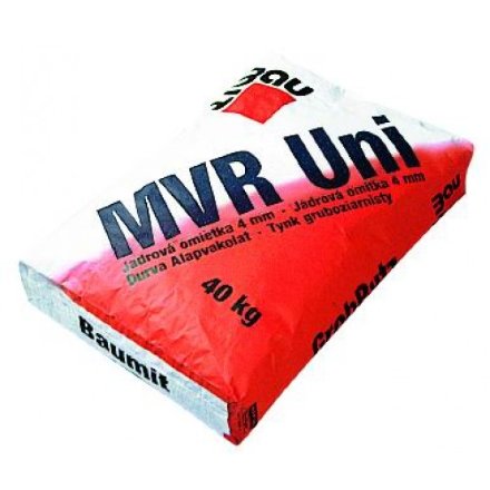 Baumit MVR-Uni біла цементно-вапняна штукатурна суміш на основі перліту 25кг.