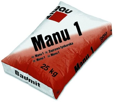 Baumit Manu-1 цементно-вапняна штукатурна суміш для ручного нанесення 25кг